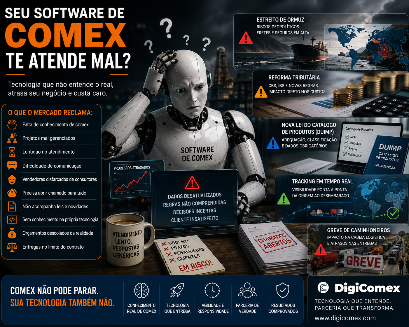 Quem te atende sobre software de comex realmente entende do assunto?
