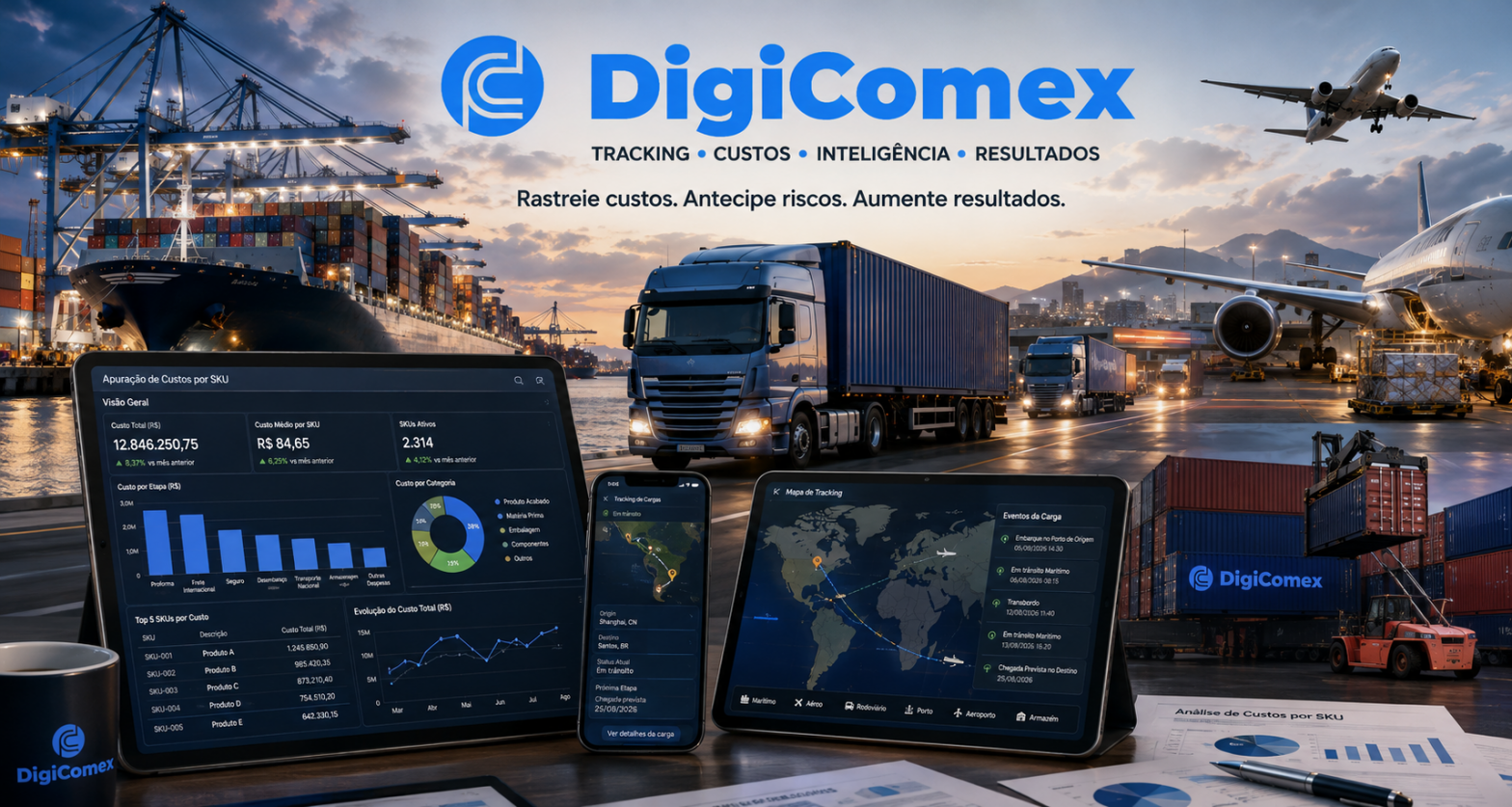 Sua empresa apura custos de comex por SKU e também por cada etapa?