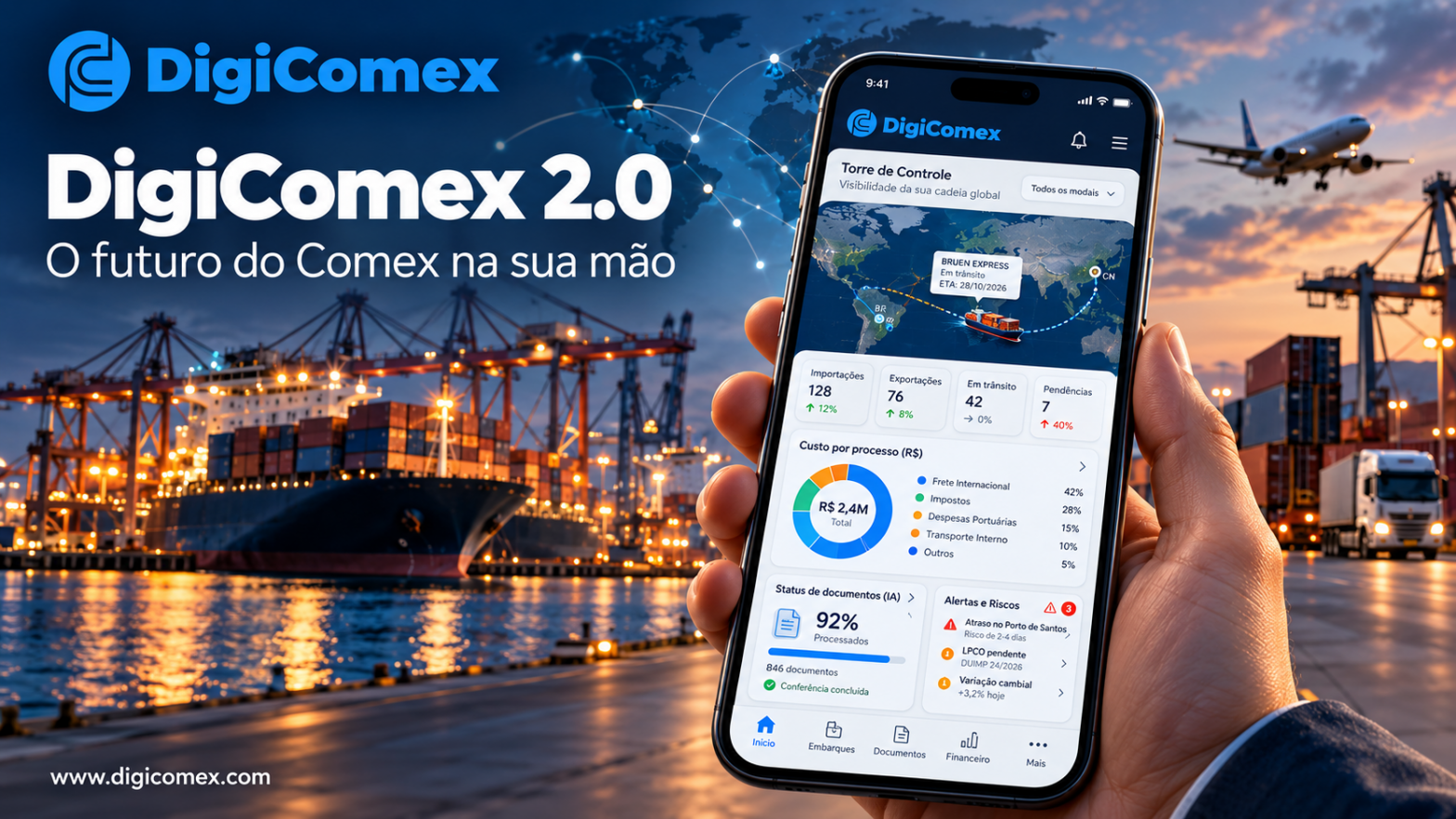 Versão 2.0 da DigiComex revoluciona ainda mais o mundo de global supply chain!